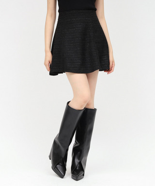 ツイードフレアミニスカート