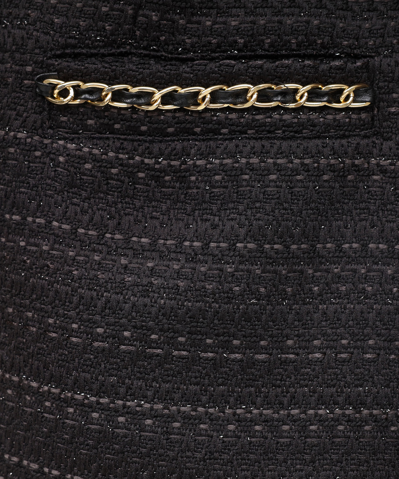 ファー付ツイードコンビネゾン 詳細画像 ブラック 8