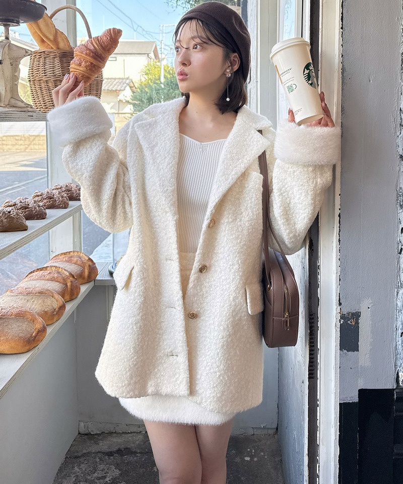 ヘムファータイトミニスカート 詳細画像 オフホワイト 3