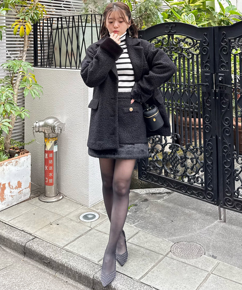 ヘムファータイトミニスカート 詳細画像 ブラック 5