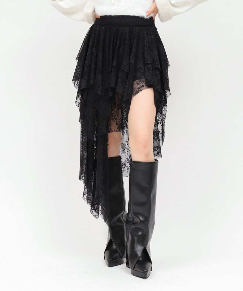イレヘムレーススカート 詳細画像 ブラック 1