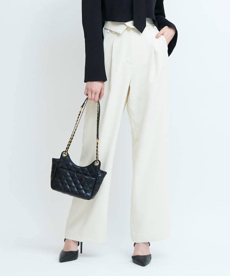 2wayタックパンツ 詳細画像 ベージュ 1