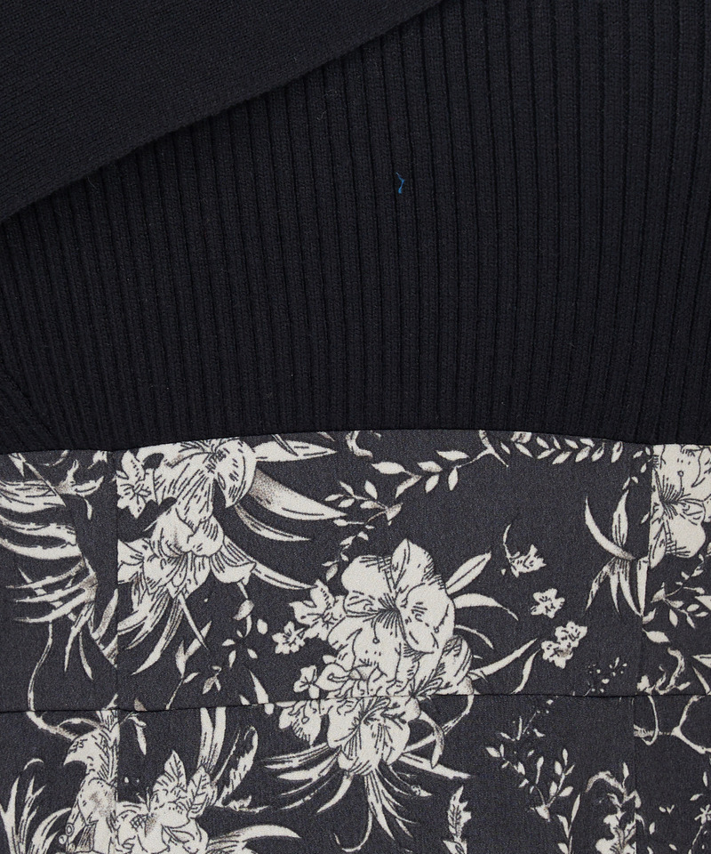 オフショルドッキングフラワーワンピース 詳細画像 ベージュ 7