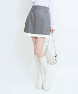レイヤード風ミニスカート