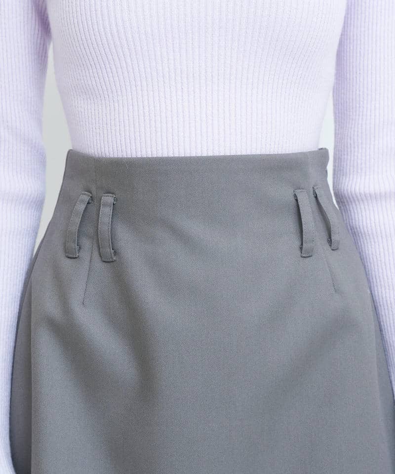 レイヤード風ミニスカート 詳細画像 グレー 4