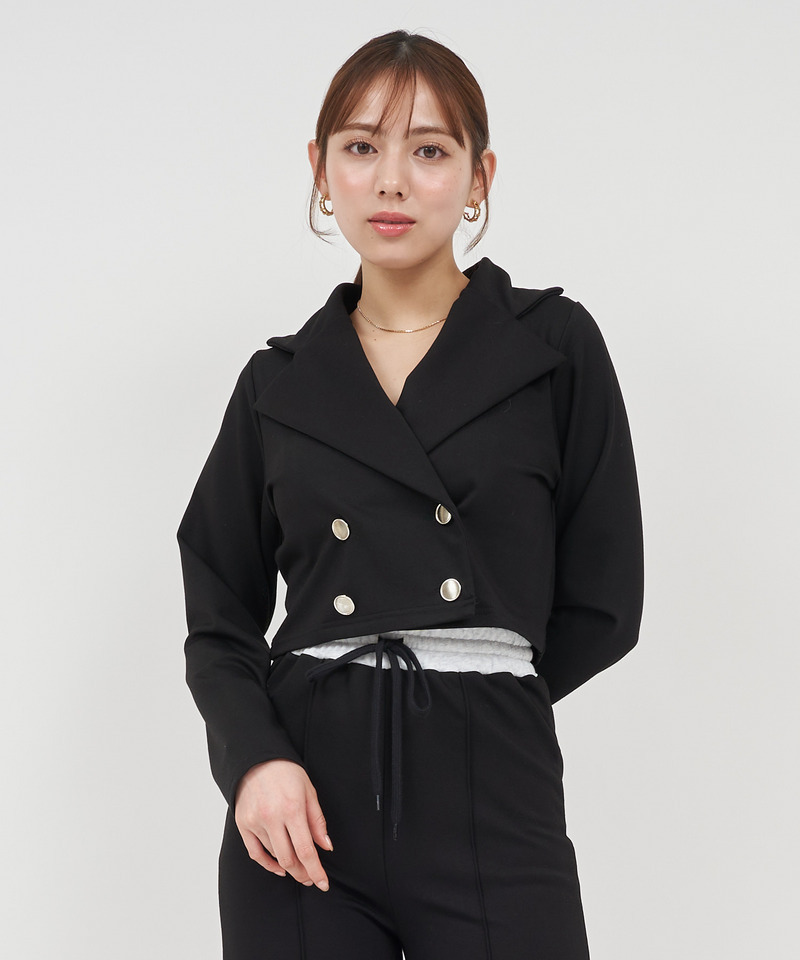 パーカーレイヤード風ジャケット 詳細画像 ベージュ 10