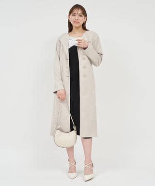 フェイクスウェードコート