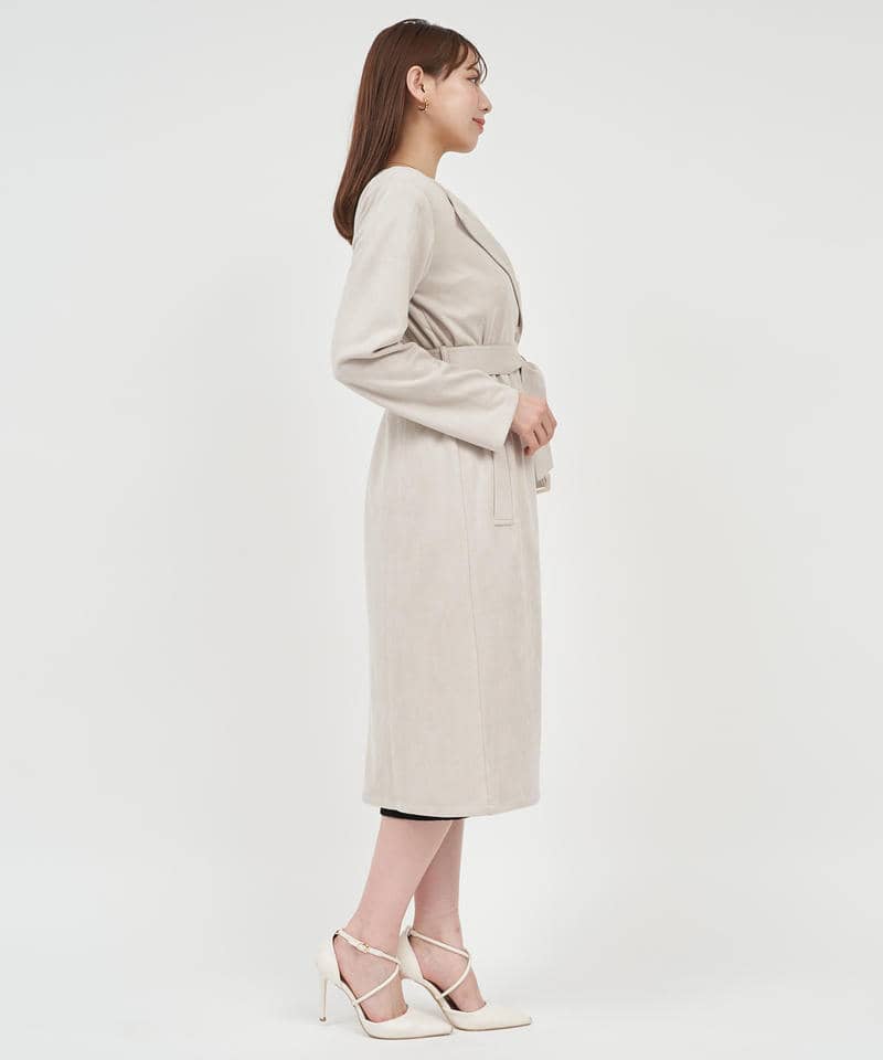 フェイクスウェードコート 詳細画像 ベージュ 2