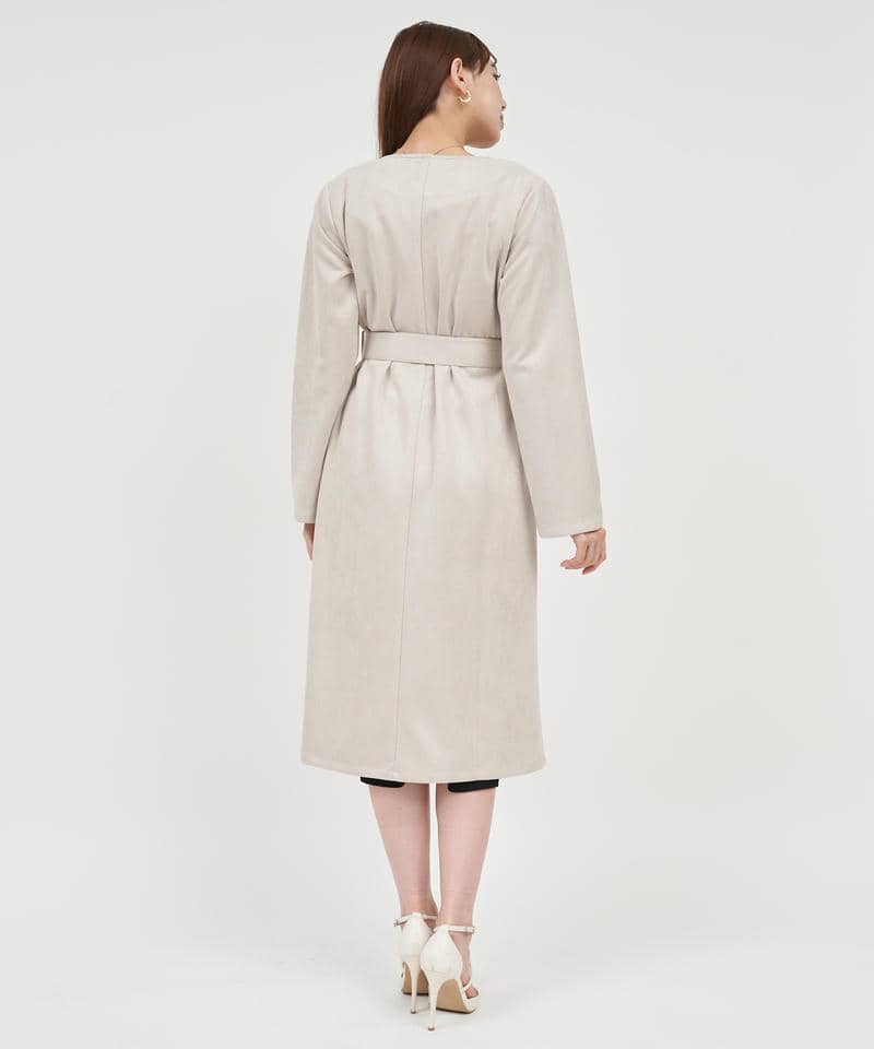 フェイクスウェードコート 詳細画像 ベージュ 3