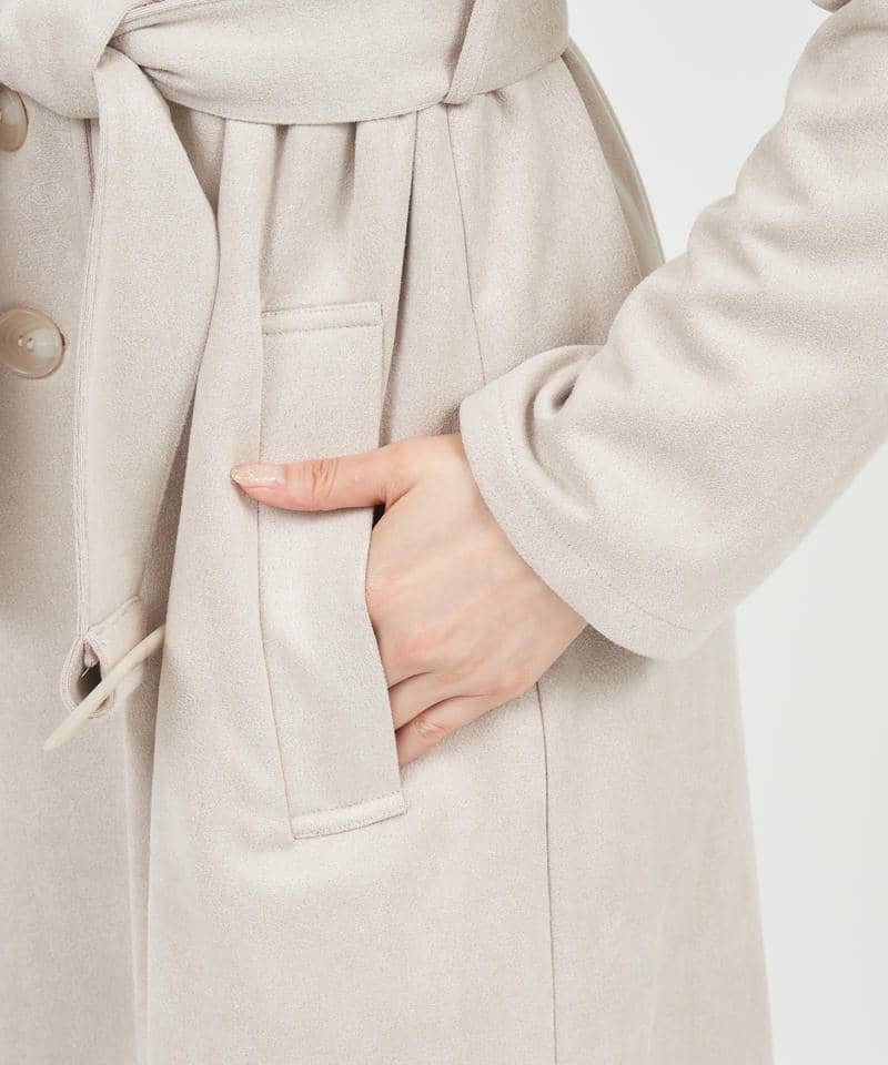 フェイクスウェードコート 詳細画像 ベージュ 5