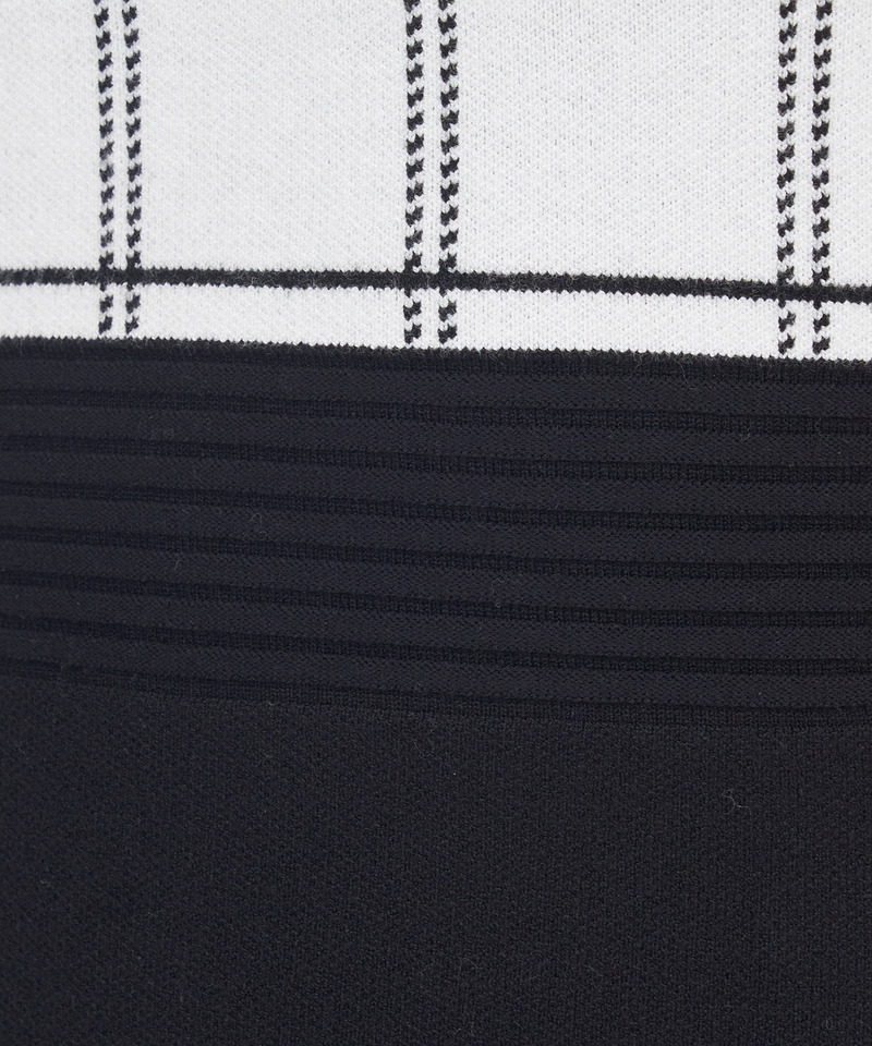 【丈が選べる】チェック柄エンブレム配色ミニワンピース 詳細画像 グリーン 5