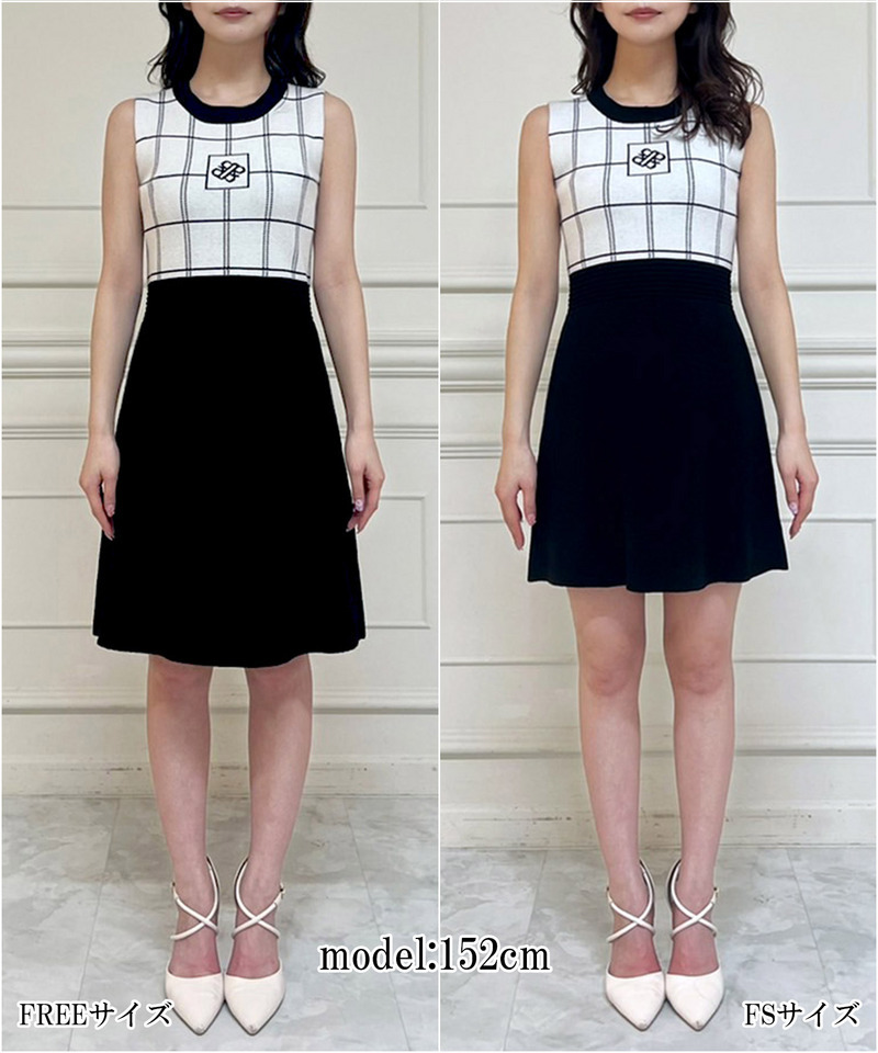 【丈が選べる】チェック柄エンブレム配色ミニワンピース 詳細画像 グリーン 7