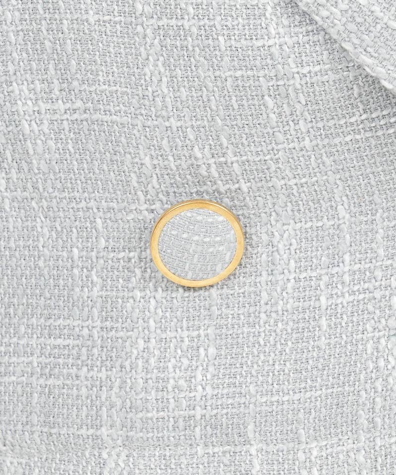 【丈が選べる】ツイードアンサンブルタイトワンピース 詳細画像 ブルー 7