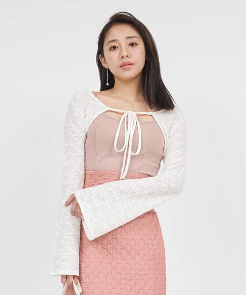 チェーンストラップキャミボレロアンサンブル 詳細画像