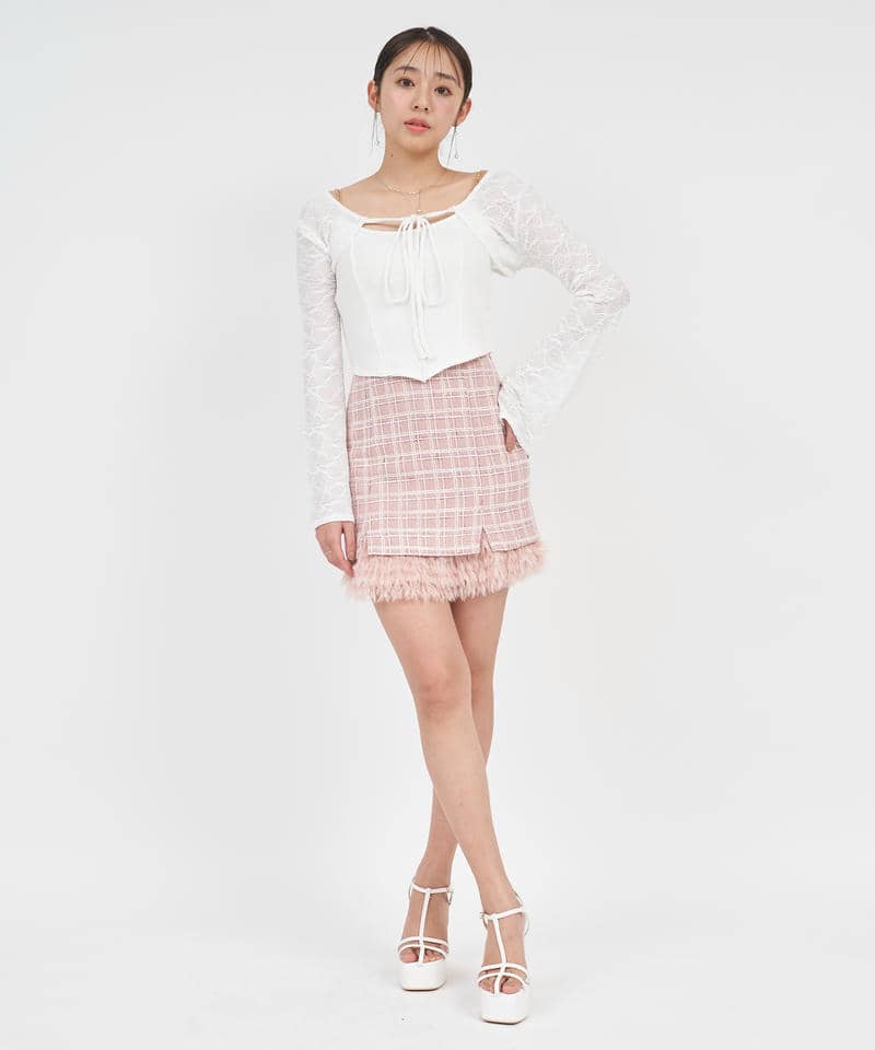 チェーンストラップキャミボレロアンサンブル 詳細画像 オフホワイト 2