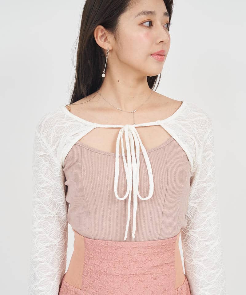 チェーンストラップキャミボレロアンサンブル 詳細画像 配色 4