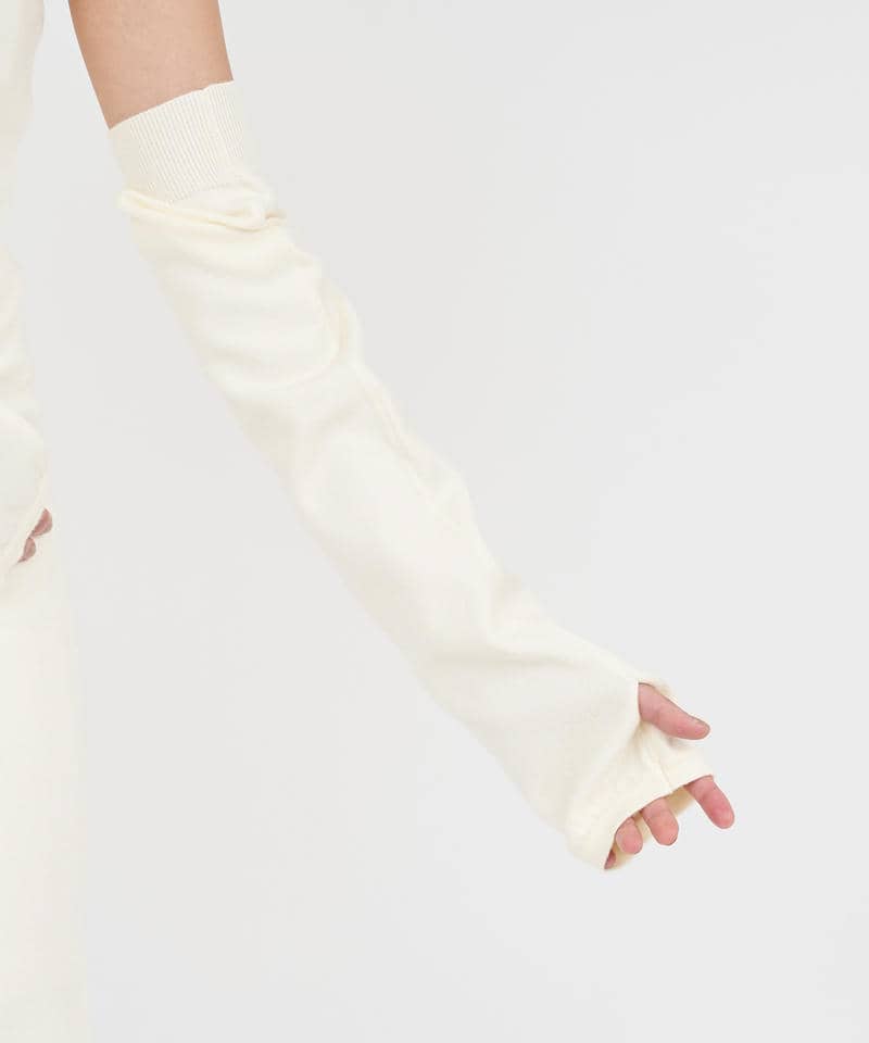 アームウォーマー付フードタイトワンピース 詳細画像 オフホワイト 6