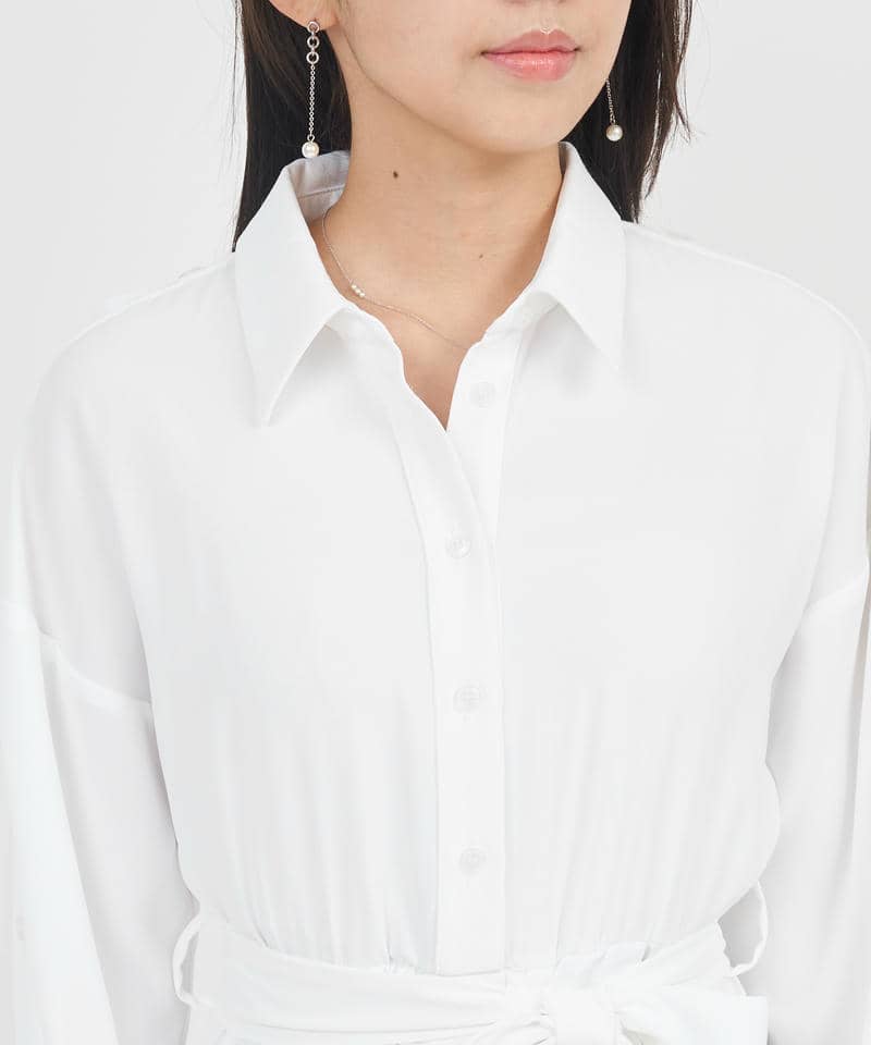 イレヘムフレアシャツワンピース 詳細画像 オフホワイト 4