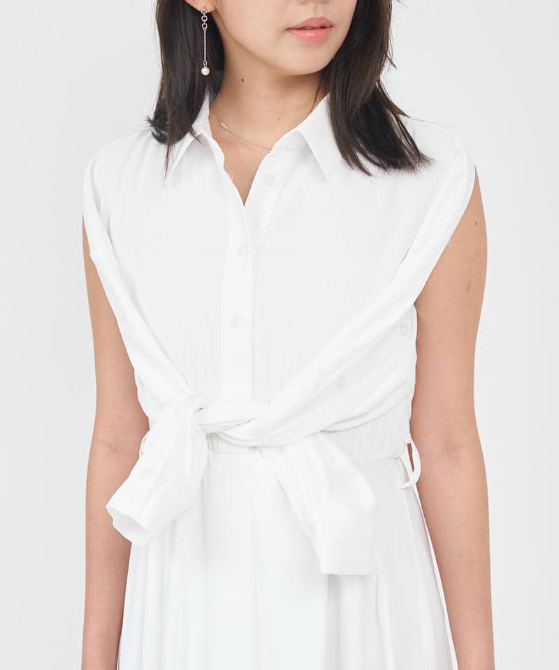 イレヘムフレアシャツワンピース 詳細画像 オフホワイト 9