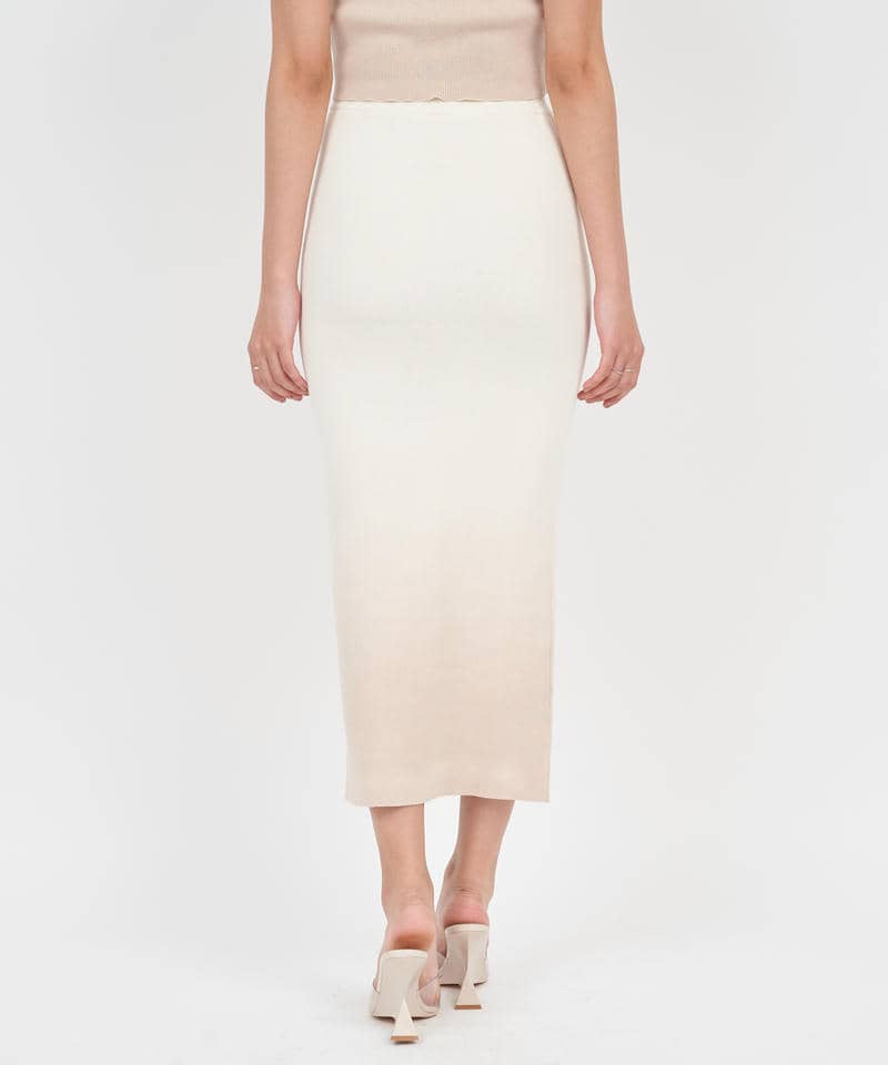 グラデーションロングタイトスカート 詳細画像 ベージュ 3