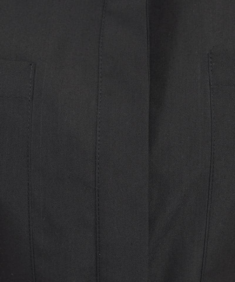 エンブレム刺繍クロップドシャツ 詳細画像 ブラック 7
