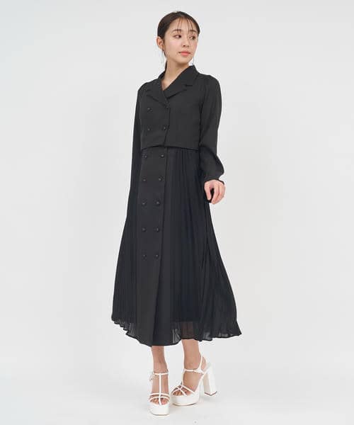 Many Wayプリーツロングコート 詳細画像