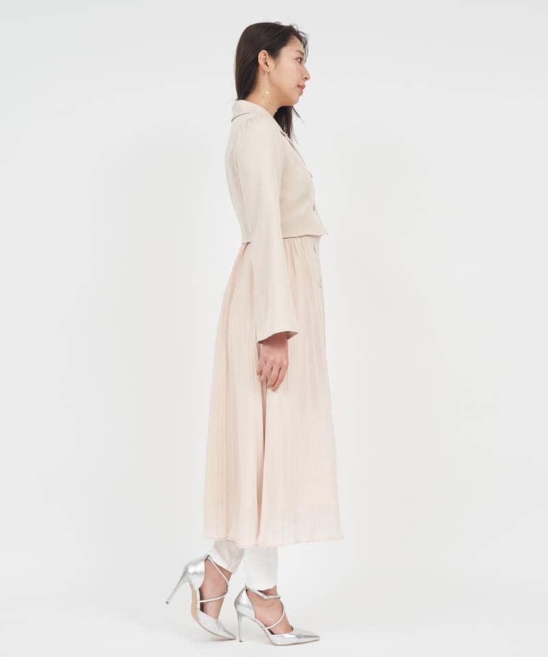 Many Wayプリーツロングコート 詳細画像 ベージュ 2