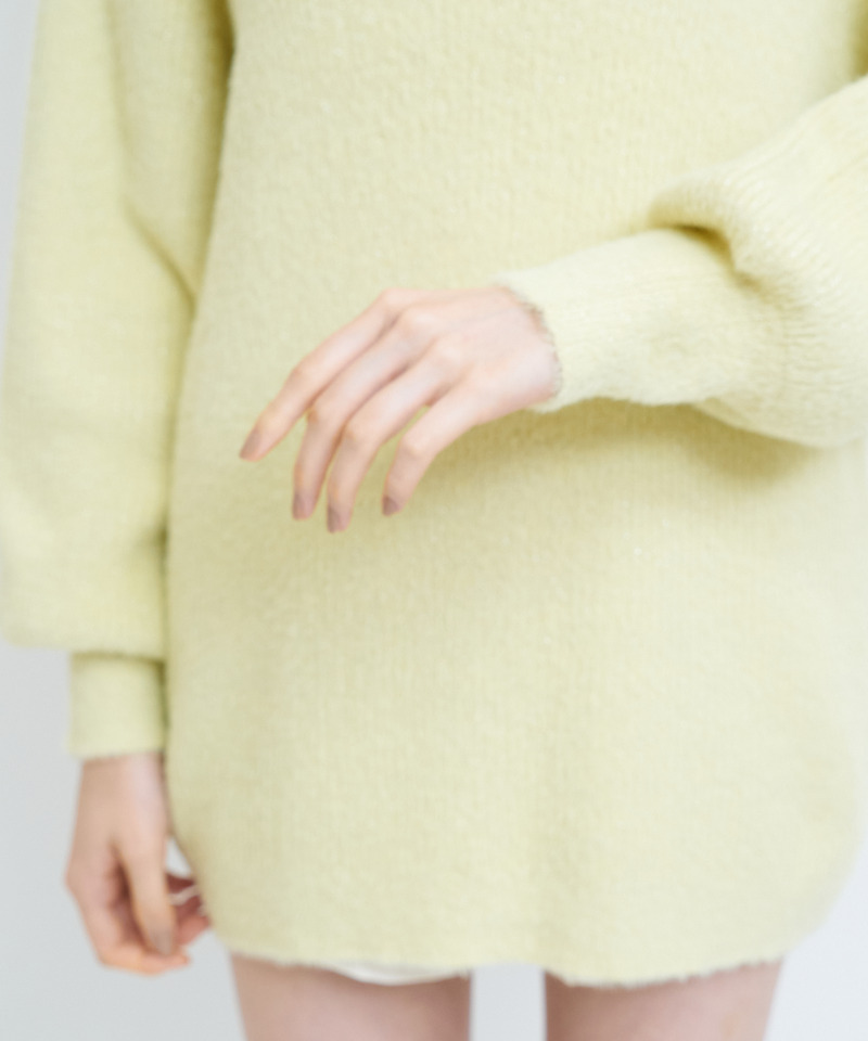 ラメシャギーニットミニワンピース 詳細画像 ベージュ 5