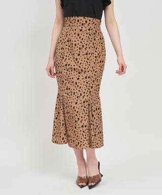 ダルメシアン柄マーメイドスカート