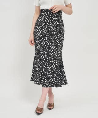 ダルメシアン柄マーメイドスカート