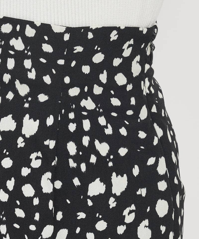 ダルメシアン柄マーメイドスカート 詳細画像 ブラック 6