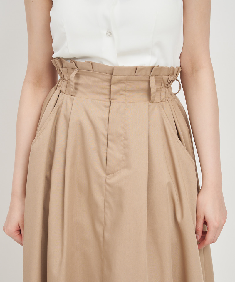 ベルト付スリットワイドスカート 詳細画像 ブラック 7