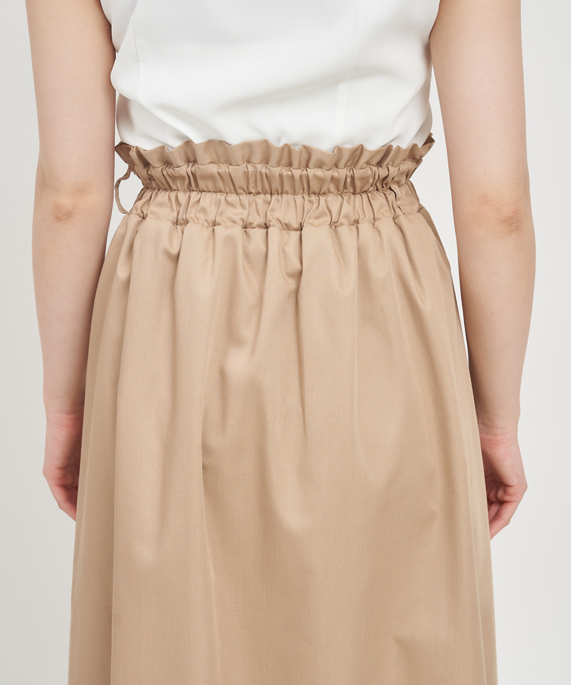 ベルト付スリットワイドスカート 詳細画像 ブラック 8