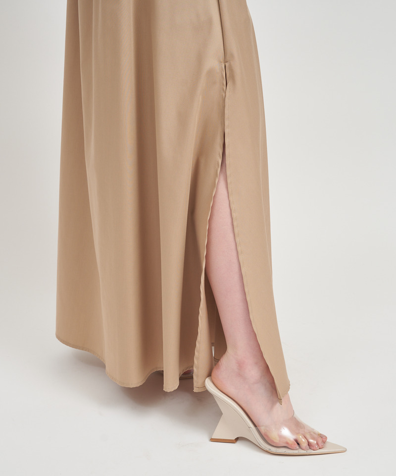 ベルト付スリットワイドスカート 詳細画像 ブラック 9