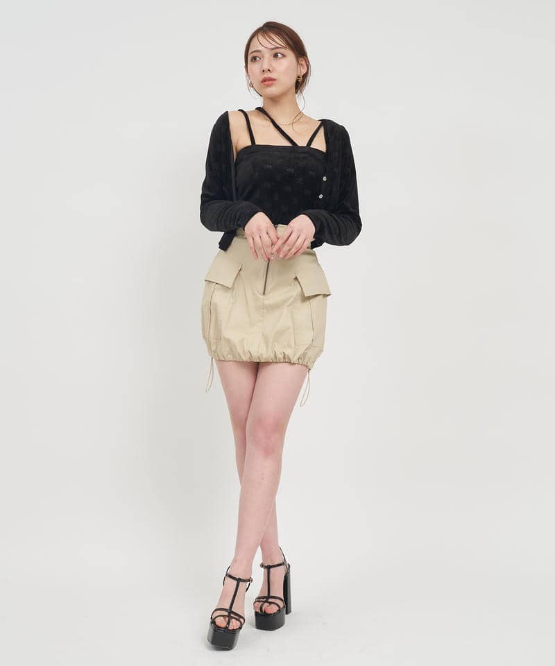 ミリタリーミニスカート 詳細画像 ベージュ 2
