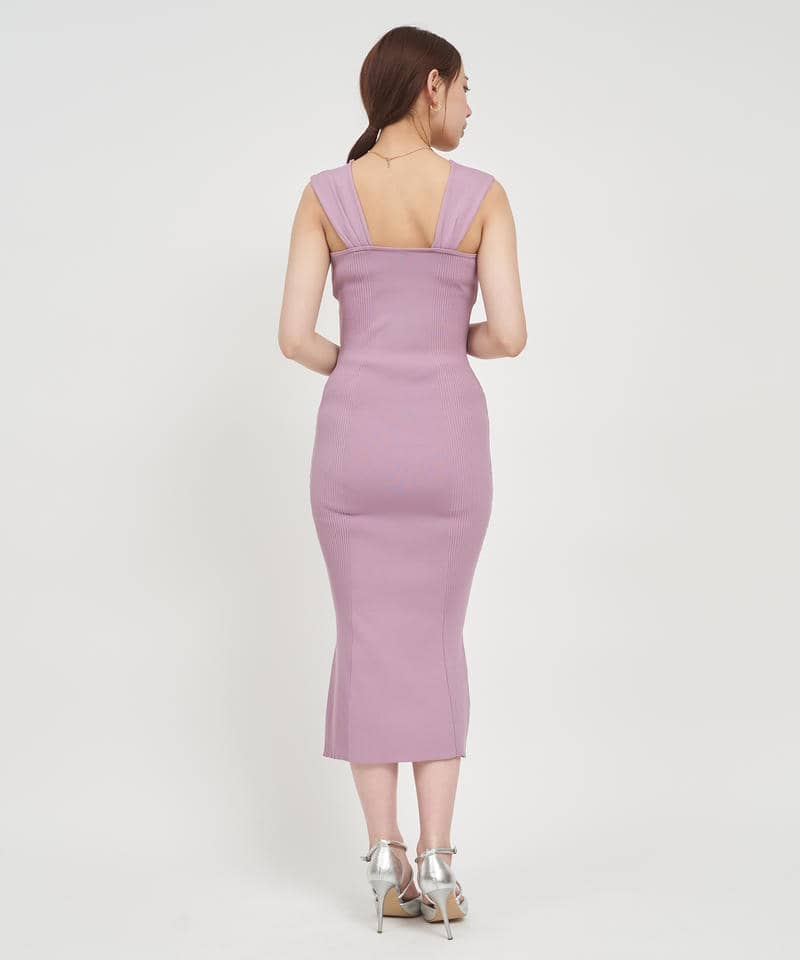 カラーニットタイトワンピース 詳細画像 ピンク 3