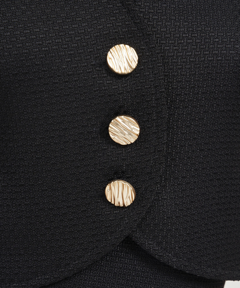 半袖ノーカラーコンパクトジャケット 詳細画像 ピンク 7