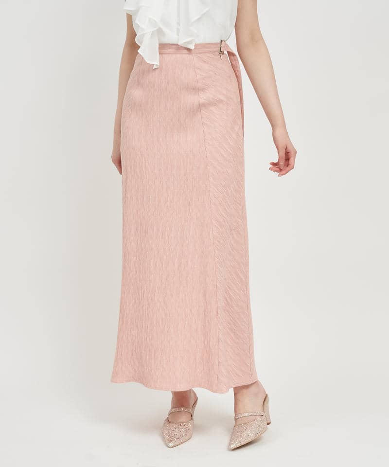 ドロストベルトロングナロースカート 詳細画像 ピンク 1