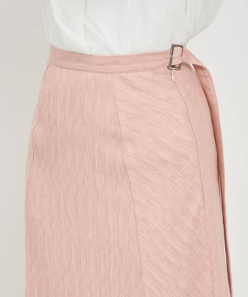 ドロストベルトロングナロースカート 詳細画像 ピンク 4