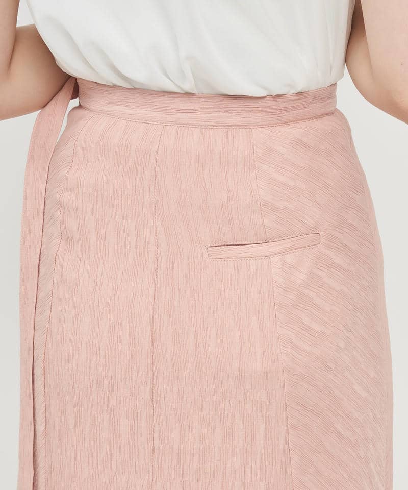 ドロストベルトロングナロースカート 詳細画像 ピンク 5