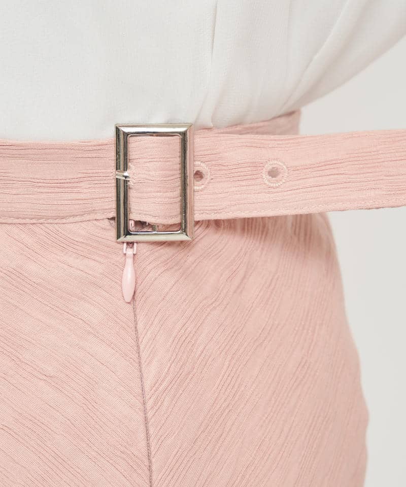ドロストベルトロングナロースカート 詳細画像 ピンク 7