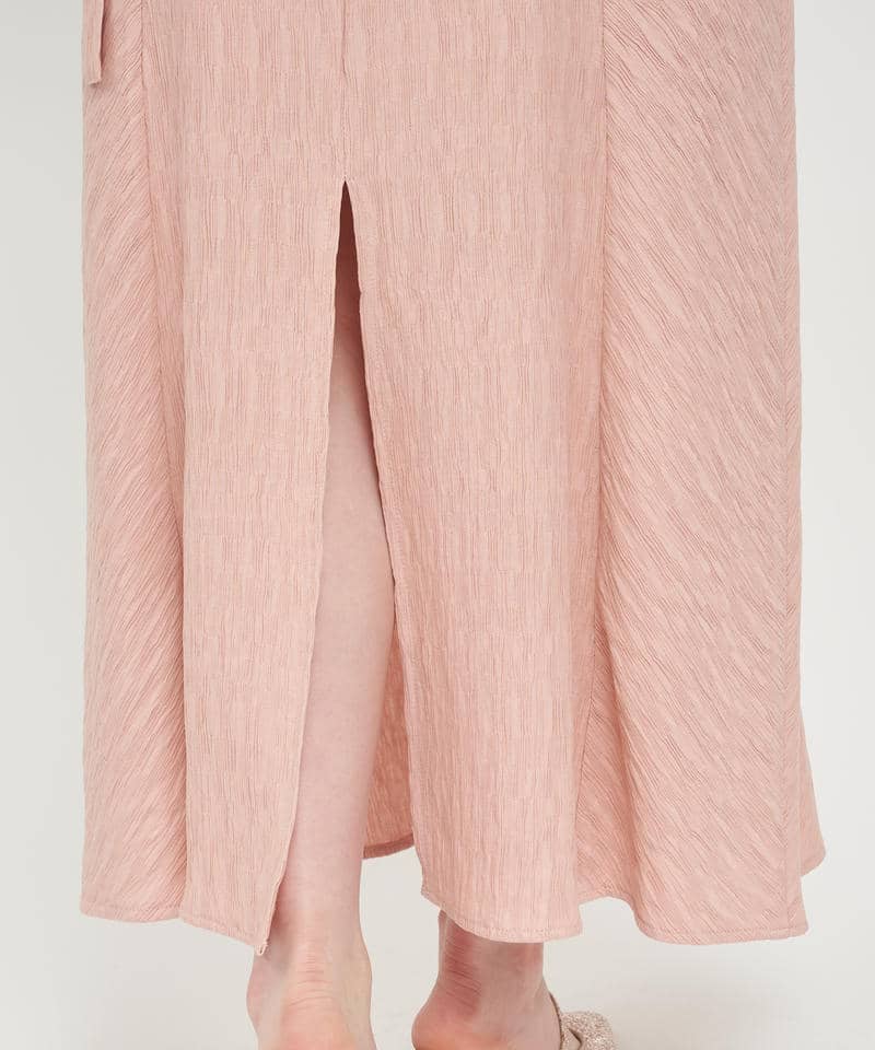 ドロストベルトロングナロースカート 詳細画像 ピンク 8