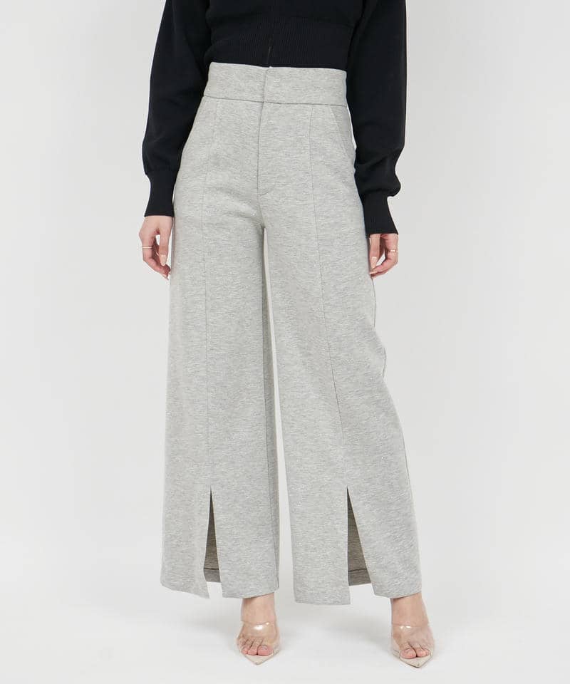 ラインストーンカットワイドパンツ 詳細画像 グレー 1