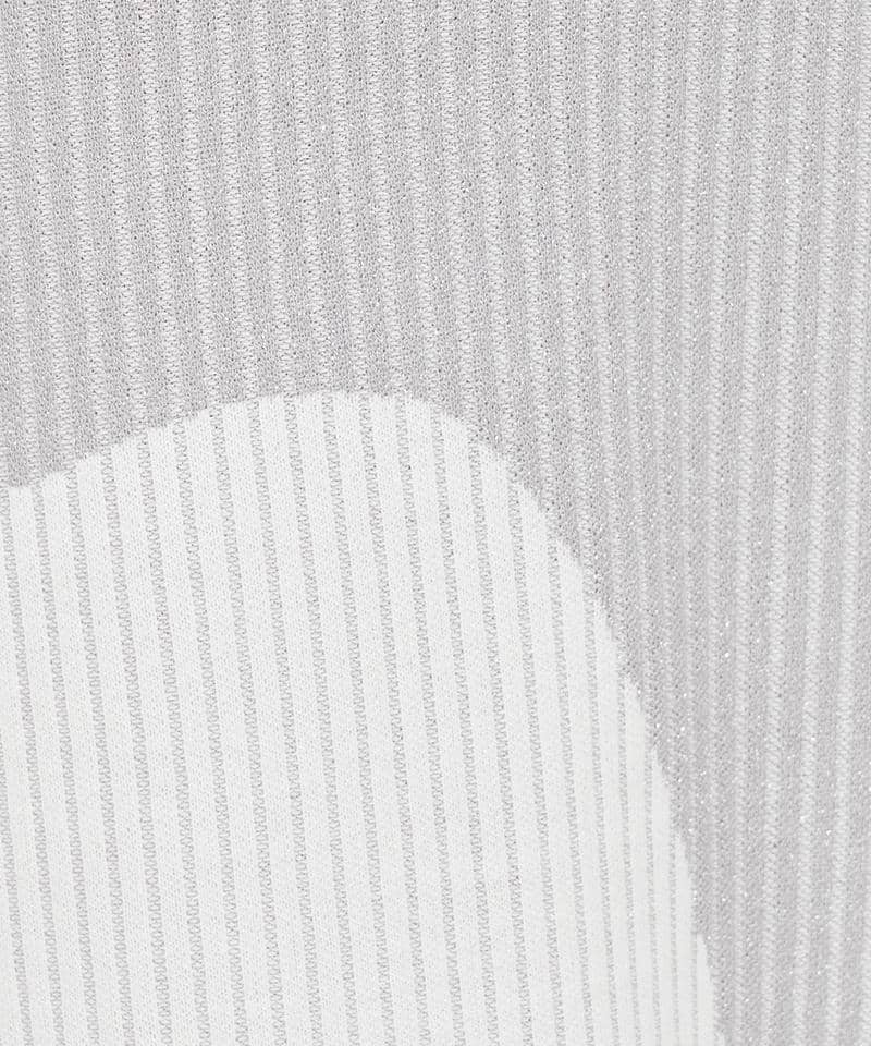 カーブアートラメニットトップス 詳細画像 オフホワイト 5