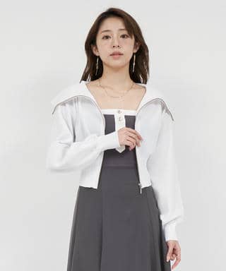 ZIP衿シアージャケット
