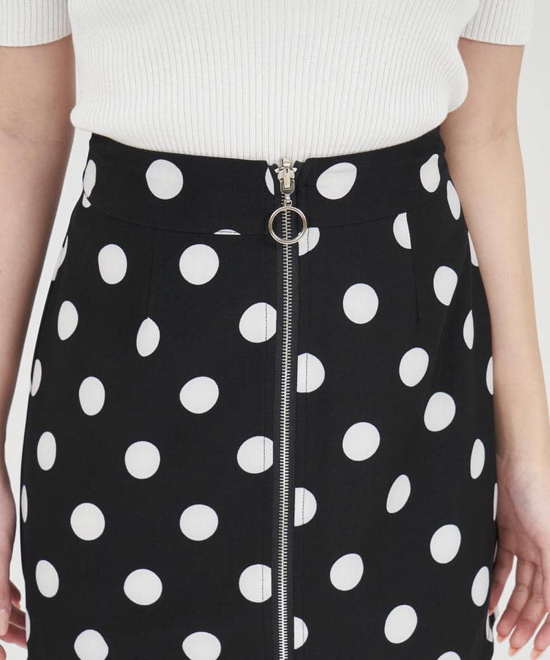 ZIPリバーシブルミニスカート 詳細画像 ブラック 4