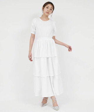 カットティアードワンピース