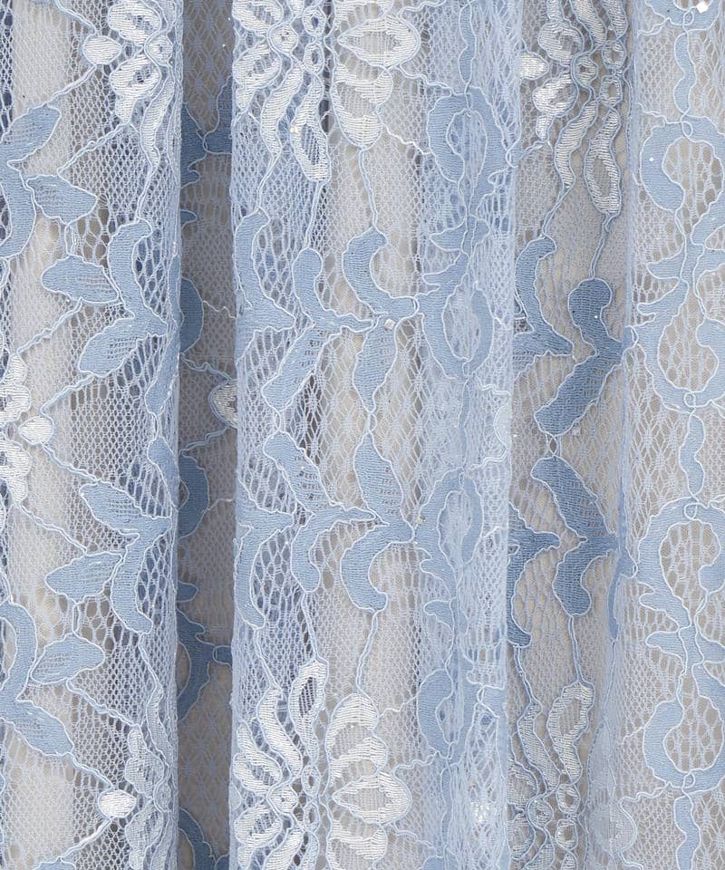 ラメレースフレアスカート 詳細画像 ブルー 6