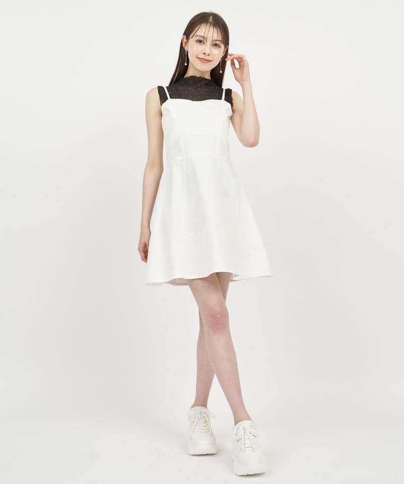 キャミフレアミニワンピース 詳細画像 オフホワイト 1
