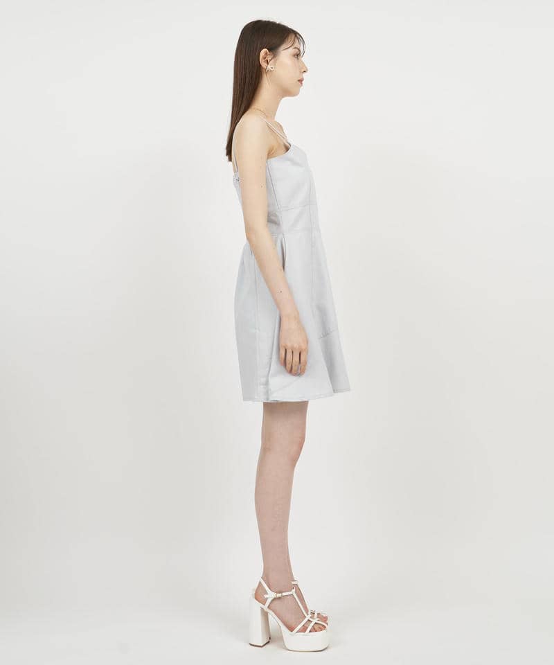 キャミフレアミニワンピース 詳細画像 ライトグレー 2
